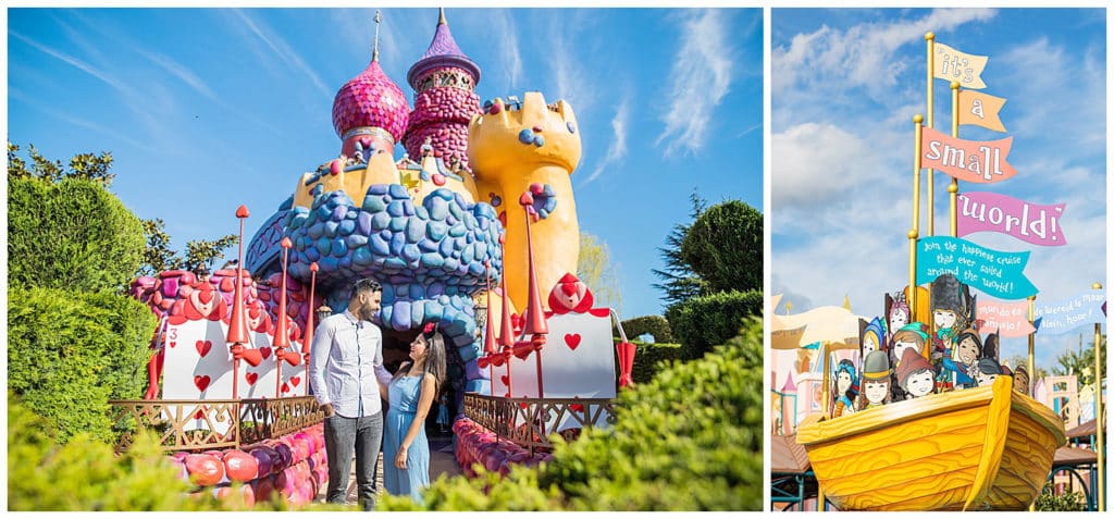 A surprise proposal at Disneyland Paris and engagement session in Paris