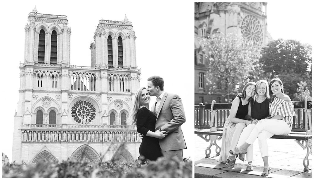Locations for a Paris photo session: Notre Dame Cathedral