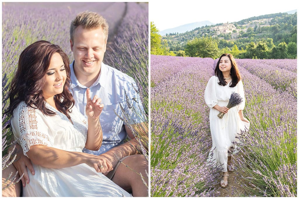 Location for a Provence photo session Sault, lavender fields